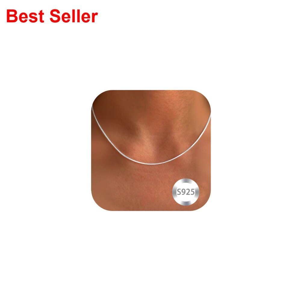 925 Sterling Silver Chain Necklace 16-24 Inch Lobster Clasp